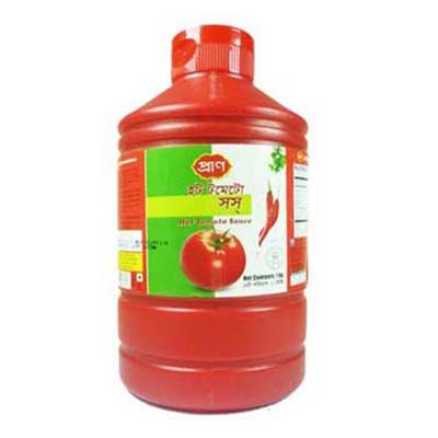 Pran HOT Tomato Sauce 1kg(Plastic bottle)
